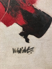 Signature on "Red's Moving" by John Von Wicht.