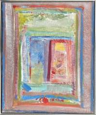Frame on "Interior" oil painting by Robert Natkin.