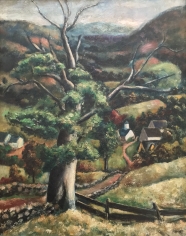 Arnold Blanch oil painting entitled "From Lake Hill".