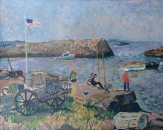 Francois Gall oil painting of Rockport.