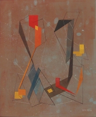Albert Patecky 1950 rust abstraction.