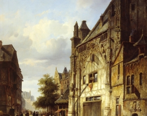 Artist Cornelis Springer 1817-1891.