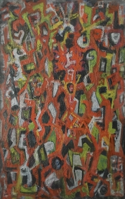 Abstract expressionist painting #2 by Max Schnitzler.