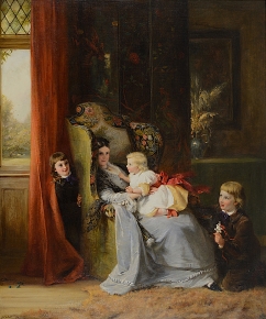 "Hide and Seek" painting by George O'Neill.