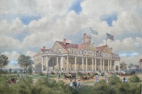"The Hotel Earlington" painting by George Welch.