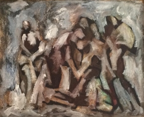 Image of "Rescue" painting by Maurice Golubov.