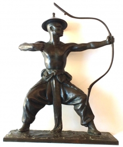 "Mongolian Dancer" sculpture by Malvina Hoffman.