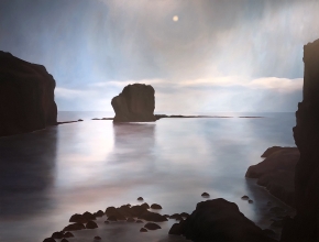 Image of "Moon Bay" painting by April Gornik.