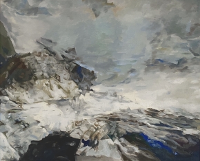 Image of "Storm on the Maine Coast" painting by Balcomb Greene.