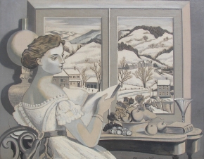 Image of "Winter Morning" painting by Francis Criss. 