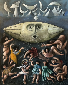 Image of "Lords of the Sky" painting by Julio De Deigo.