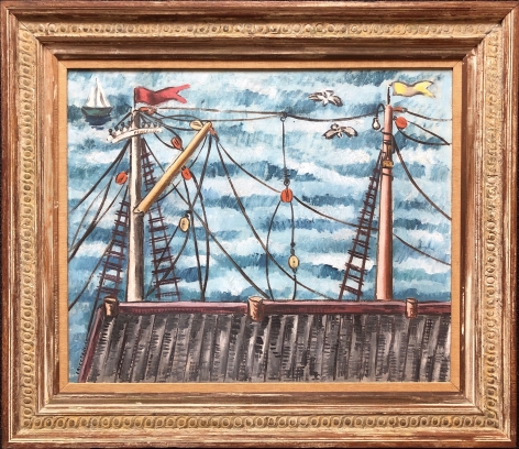 Frame of Masts by Irene Rice Pereira.