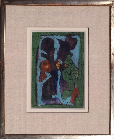 Frame of 1961 untitled painting by Norris Embry.