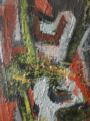 Detail of oil painting "#2 (5)" by Max Schnitzler.