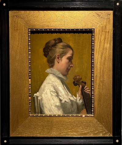 Frame of "A Musician" by Frederick E. Wright.