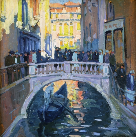 Sold oil painting by Jane Peterson entitled "Scene of Venice".