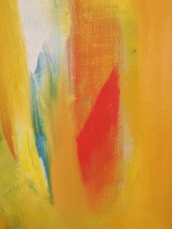 Close-up of Untitled 1963 abstract oil by John Grillo.