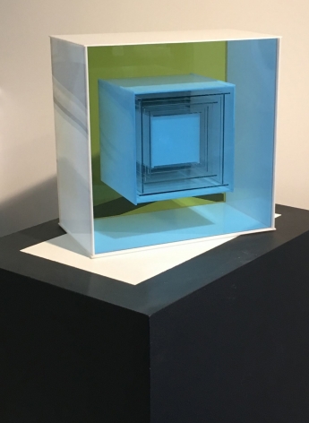 Plexiglass construction entitled "#128" by Leroy Lamis.