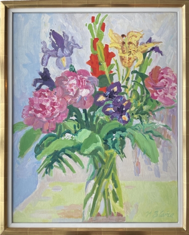 Frame on "Bouquet with Peonies and Empire Lily" by Nell Blaine.