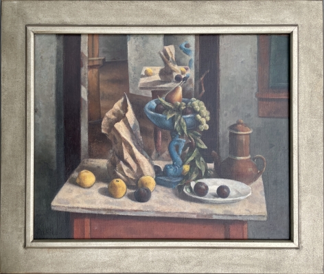 Frame on "Blue Compote" by Henry Lee McFee.