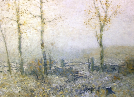 Sold painting by Bruce Crane entitled "Edge of the Woods".