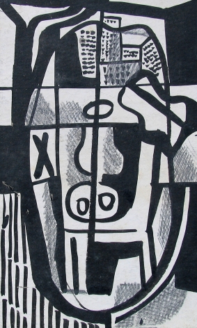 Vaclav Vytlacil untitled abstract black and white painting 019.