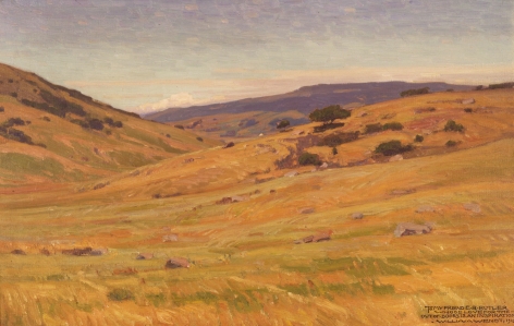 Sold 1915 oil landscape by William Wendt.