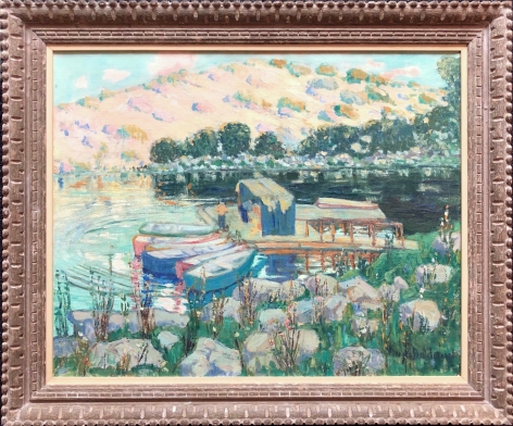 Frame on "Southern California Foothills" painting by Anni Baldaugh.