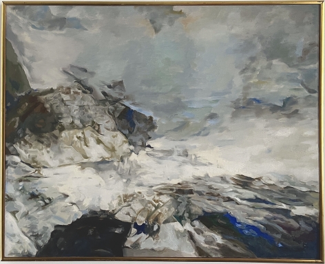 Frame of "Storm on the Maine Coast" by Balcomb Greene.