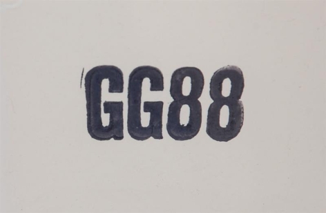Signature stamp on "O.P.88" by Glen Goldberg.