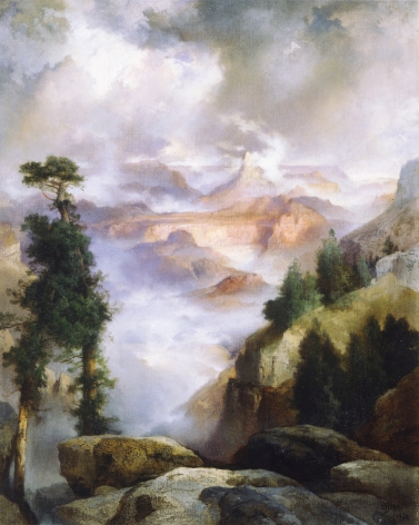 Sold painting by Thomas Moran entitled "A Passing Storm".