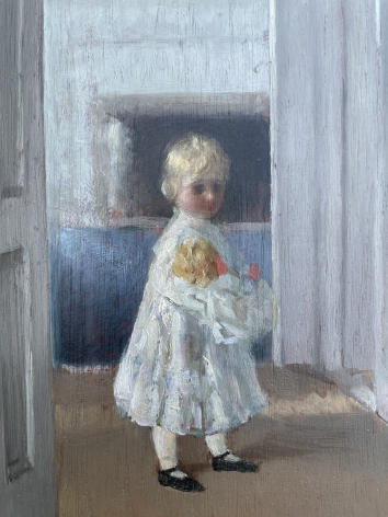 Detail of "Girl with Doll" by William Wallace Gilchrist.